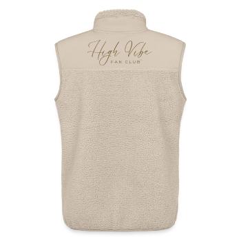 High Vibe Fan Club Logo Tee - Unisex Sherpaweste von Stanley/Stella - Beige - Hinten - AI Model Male 178 light (178cm)