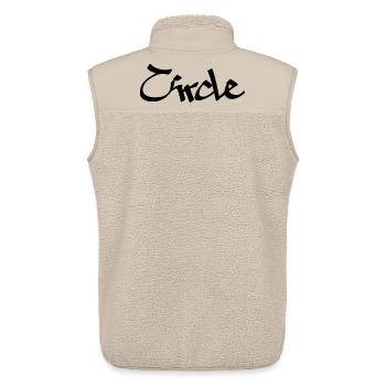 circle - Unisex Sherpaweste von Stanley/Stella - Beige - Hinten - AI Model Male 178 light (178cm)