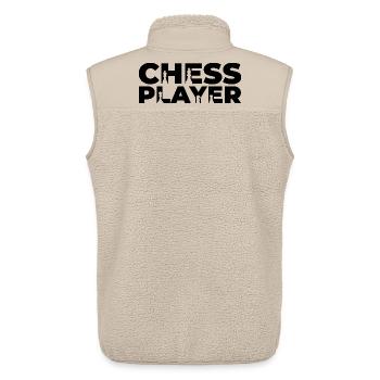 Chess player - Unisex Sherpa Gilet by Stanley/Stella - beige - Back - AI Model Male 178 light (178cm)