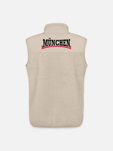 Munich * two-tone - Unisex Sherpa Gilet by Stanley/Stella - beige