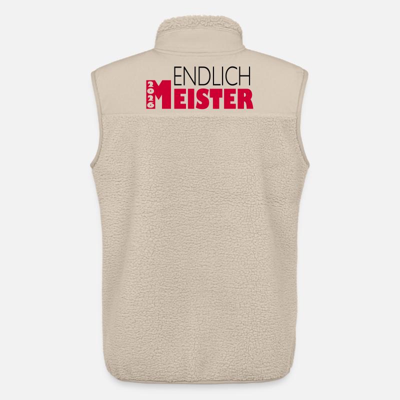 Endlich Meister 2026 - Unisex Sherpaweste von Stanley/Stella - Beige
