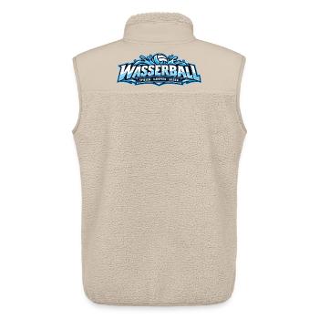Wasserball Teamgeist Logo - Unisex Sherpaweste von Stanley/Stella - Beige - Hinten - AI Model Male 178 light (178cm)