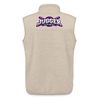 Jugger Zähle Bis 5 - Unisex Sherpaweste von Stanley/Stella - Beige - Hinten - AI Model Male 178 light (178cm)