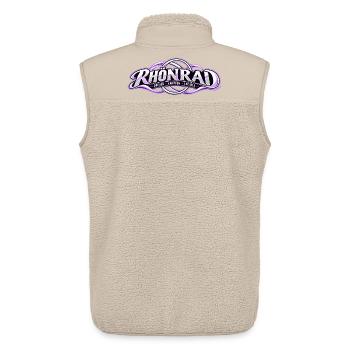Rhönrad Motiv Lila Knoten - Unisex Sherpaweste von Stanley/Stella - Beige - Hinten - AI Model Male 178 light (178cm)