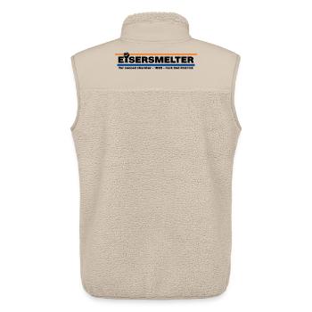 Fonderie Eisers 1882 - Veste sans manches sherpa unisexe Stanley/Stella - beige - Dos - AI Model Male 178 light (178cm)