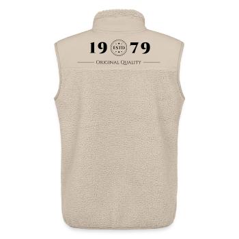 1979 Original Quality Siegel - Unisex Sherpaweste von Stanley/Stella - Beige - Hinten - AI Model Male 178 light (178cm)