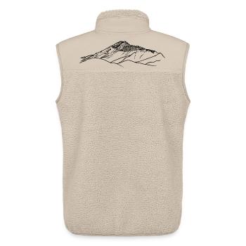 Ötscher, Lackenhof, Mostviertel, Berg, Eisenwurzen - Unisex Sherpa Gilet by Stanley/Stella - beige - Back - AI Model Male 178 light (178cm)