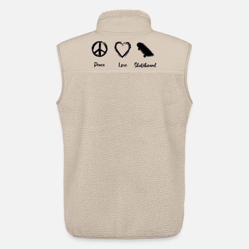 Skateboarding Motivation - Unisex Sherpaweste von Stanley/Stella - Beige