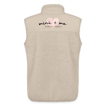 Mom and Child Set | Perfect Family | Mom Saying - Unisex Sherpa Gilet by Stanley/Stella - beige - Back - AI Model Male 178 light (178cm)