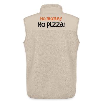 pizza - Unisex Sherpa Gilet by Stanley/Stella - beige - Back - AI Model Male 178 light (178cm)