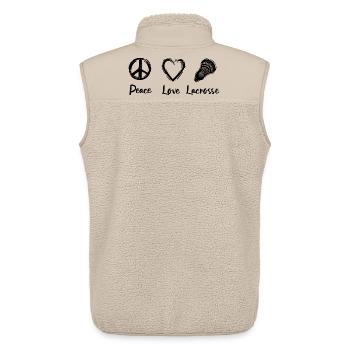 Lacrosse Routine - Unisex Sherpaweste von Stanley/Stella - Beige - Hinten - AI Model Male 178 light (178cm)