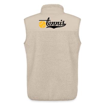 tennis - Unisex Sherpa Gilet by Stanley/Stella - beige - Back - AI Model Male 178 light (178cm)