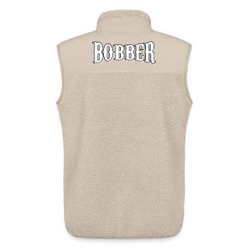 bobber chopper biker cruise sticker sticker - Unisex Sherpa Gilet by Stanley/Stella - beige - Back - AI Model Male 178 light (178cm)