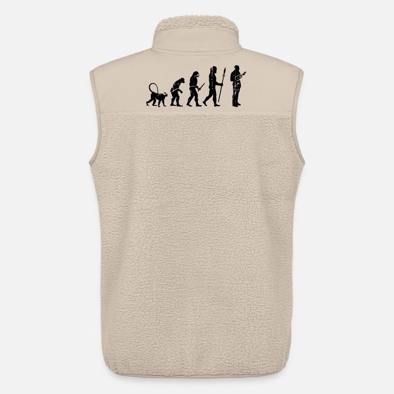 Developing a Ukulele Player - Unisex Sherpa Gilet by Stanley/Stella - beige