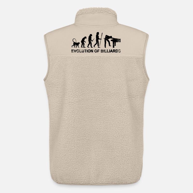 Billard Evolution - Unisex Sherpaweste von Stanley/Stella - Beige