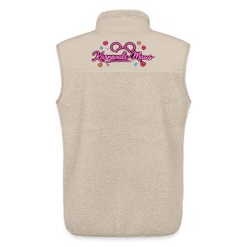 KarnevalsMaus Fastnacht Fasching Outfit Niedlich - Unisex Sherpaweste von Stanley/Stella - Beige - Hinten - AI Model Male 178 light (178cm)