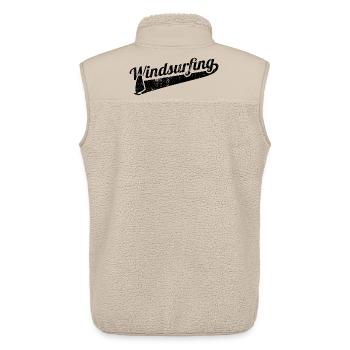 Windsurfing - Unisex Sherpa Gilet by Stanley/Stella - beige - Back - AI Model Male 178 light (178cm)