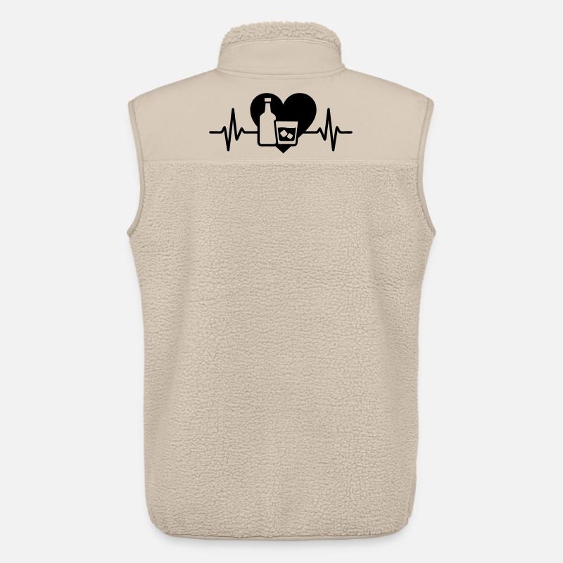 Rum Herz Aperitif Cocktail - Unisex Sherpaweste von Stanley/Stella - Beige
