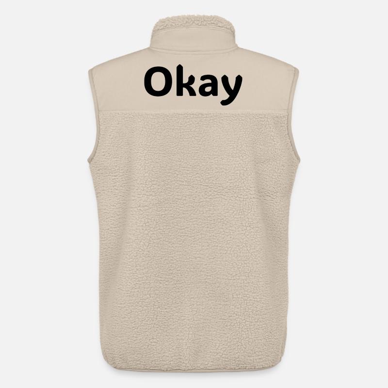 Okay Statement-Hemd Minimalistisches Design - Unisex Sherpaweste von Stanley/Stella - Beige