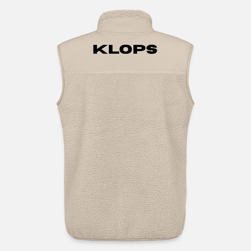 Klops - Hier ist der Name Programm - Unisex Sherpaweste von Stanley/Stella - Beige