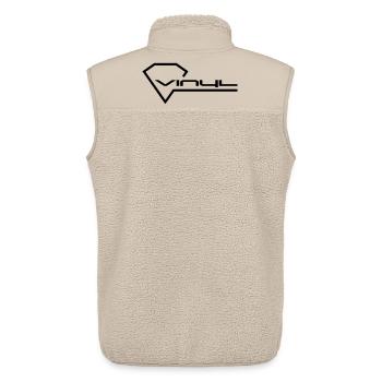 Vinyl - Unisex Sherpaweste von Stanley/Stella - Beige - Hinten - AI Model Male 178 light (178cm)