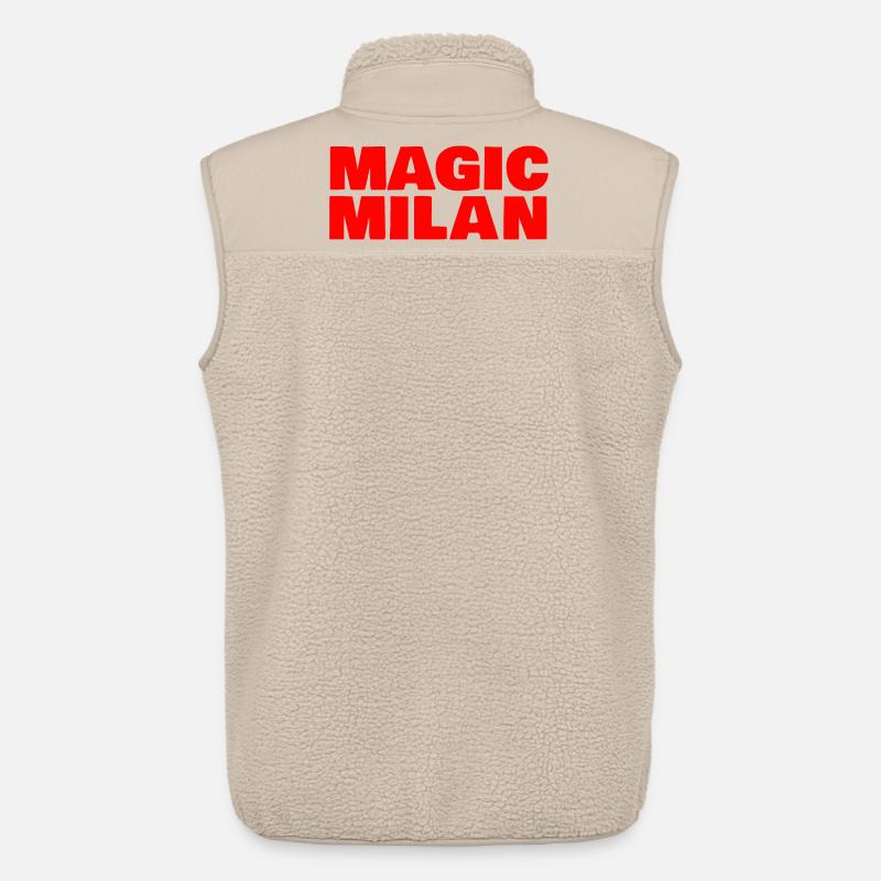 Magic Milan Logo Rot - Unisex Sherpaweste von Stanley/Stella - Beige