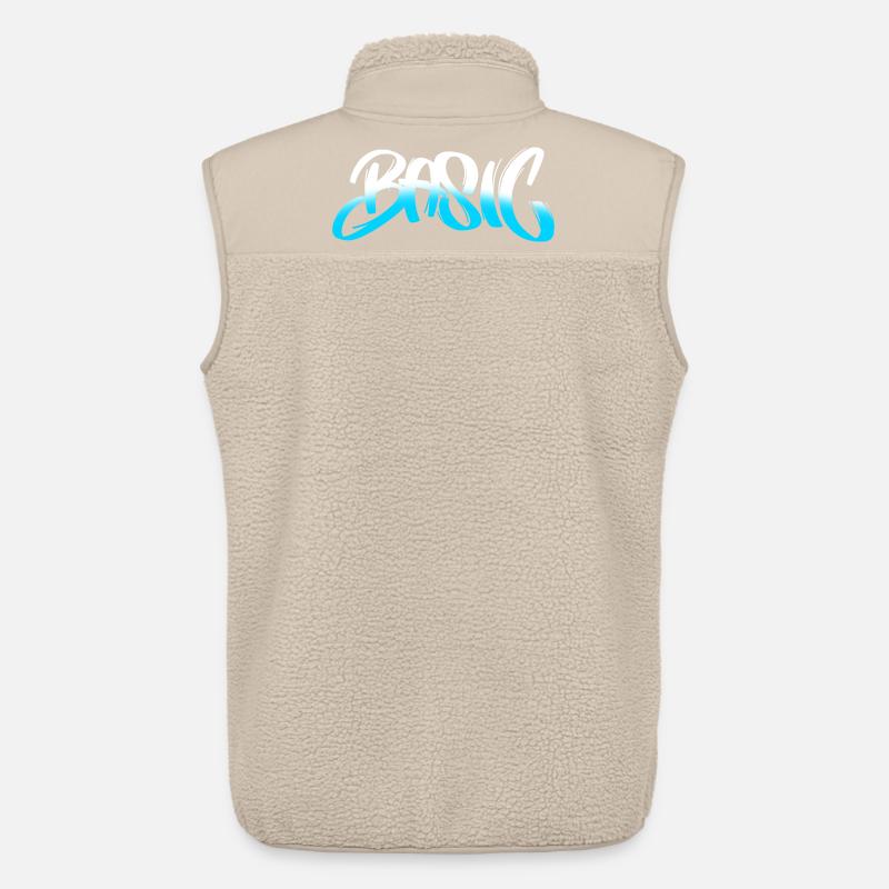 BASIC Graffiti Gradient - Unisex Sherpa Gilet by Stanley/Stella - beige