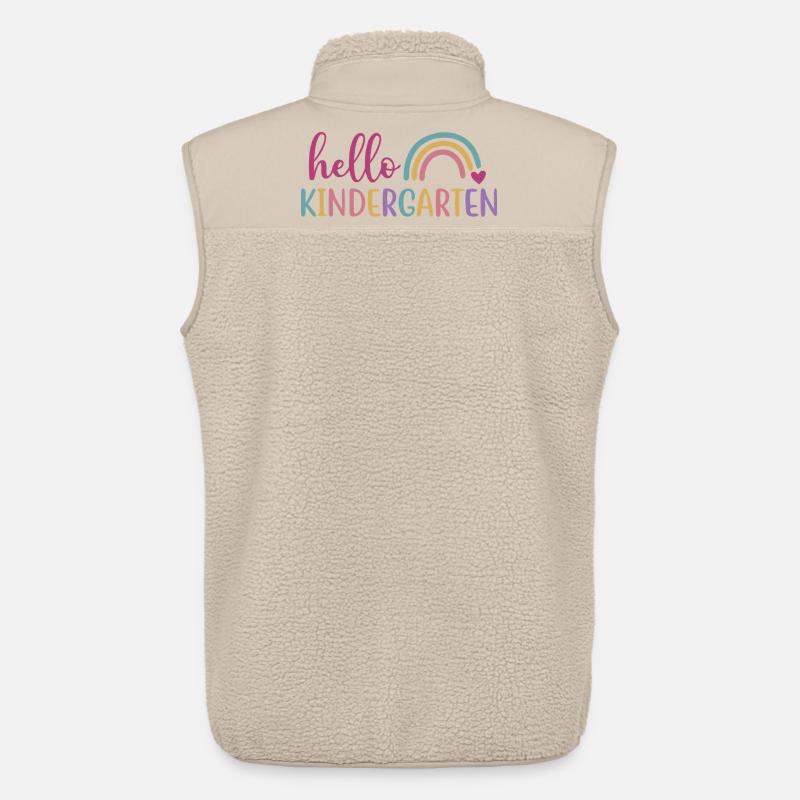 Coucou la Maternelle - Design Rentrée - Veste sans manches sherpa unisexe Stanley/Stella - beige