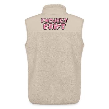 Car Tuning Motiv Project Drift Camo Rosa - Unisex Sherpa Gilet by Stanley/Stella - beige - Back - AI Model Male 178 light (178cm)