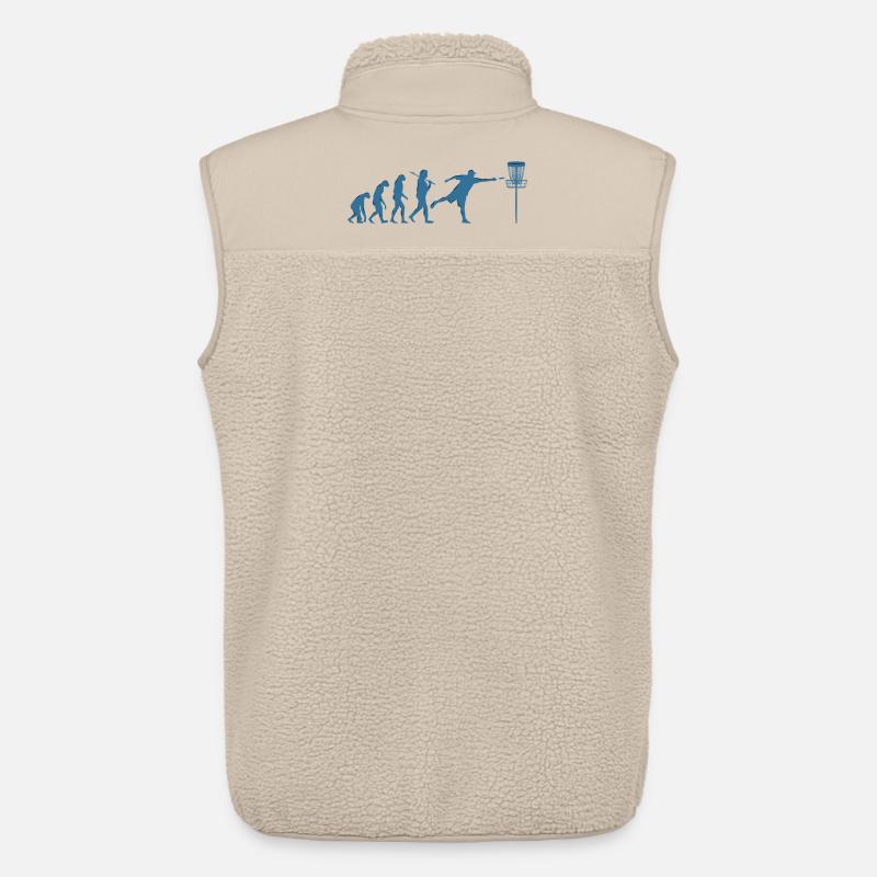 Disc Golf Evolution - Unisex Sherpa Gilet by Stanley/Stella - beige