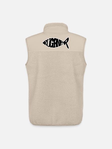 Poisson de Rügan - Veste sans manches sherpa unisexe Stanley/Stella - beige