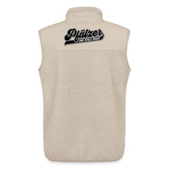 Pfälzer und Stolz drauf | Farben änderbar - Unisex Sherpaweste von Stanley/Stella - Beige - Hinten - AI Model Male 178 light (178cm)