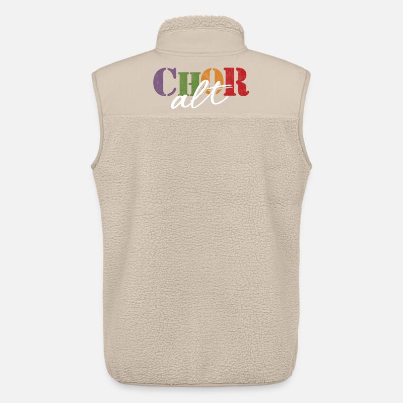 Chor Alt - Unisex Sherpaweste von Stanley/Stella - Beige