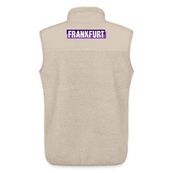 Frankfurt am Main - Deutschland - Germany - Unisex Sherpaweste von Stanley/Stella - Beige - Hinten - AI Model Male 178 light (178cm)