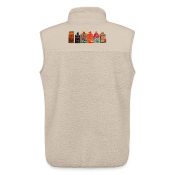 hot spot Amsterdam - Unisex Sherpa Gilet by Stanley/Stella - beige - Back - AI Model Male 178 light (178cm)