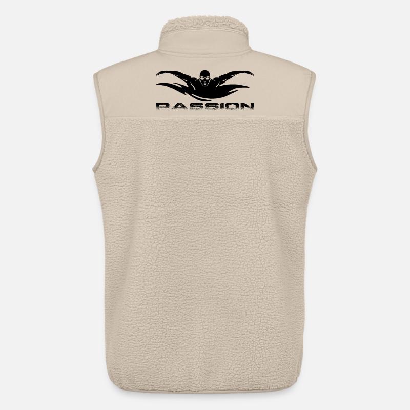 Swimming - Unisex Sherpaweste von Stanley/Stella - Beige