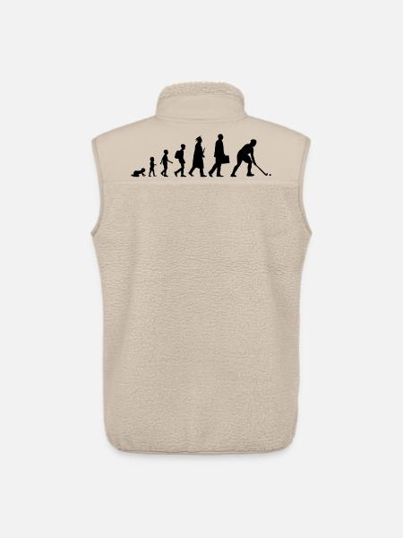 Development of field hockey - Unisex Sherpa Gilet by Stanley/Stella - beige