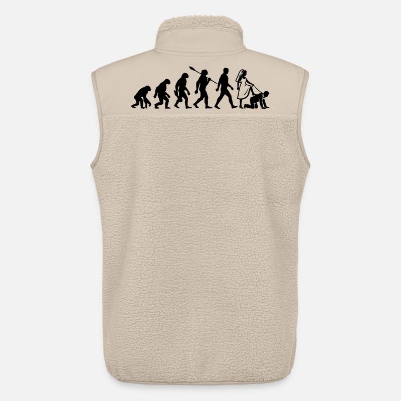 Evolution JGA Junggesellenabschied - Unisex Sherpaweste von Stanley/Stella - Beige