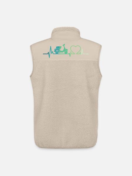 Heartbeat Roller Motor Roller - Unisex Sherpaweste von Stanley/Stella - Beige