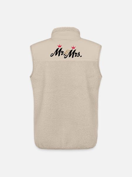 wedding - Unisex Sherpa Gilet by Stanley/Stella - beige
