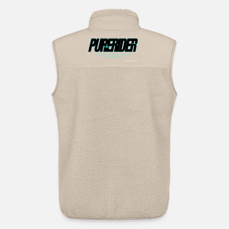 Neon Purerider x MR DESIGN - Unisex Sherpaweste von Stanley/Stella - Beige