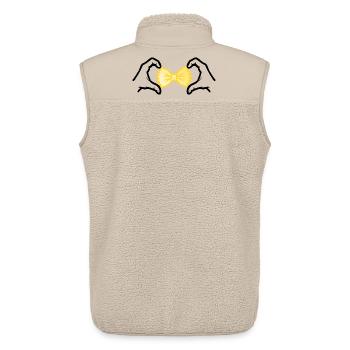 Nudeln Pasta lieben - Unisex Sherpaweste von Stanley/Stella - Beige - Hinten - AI Model Male 178 light (178cm)