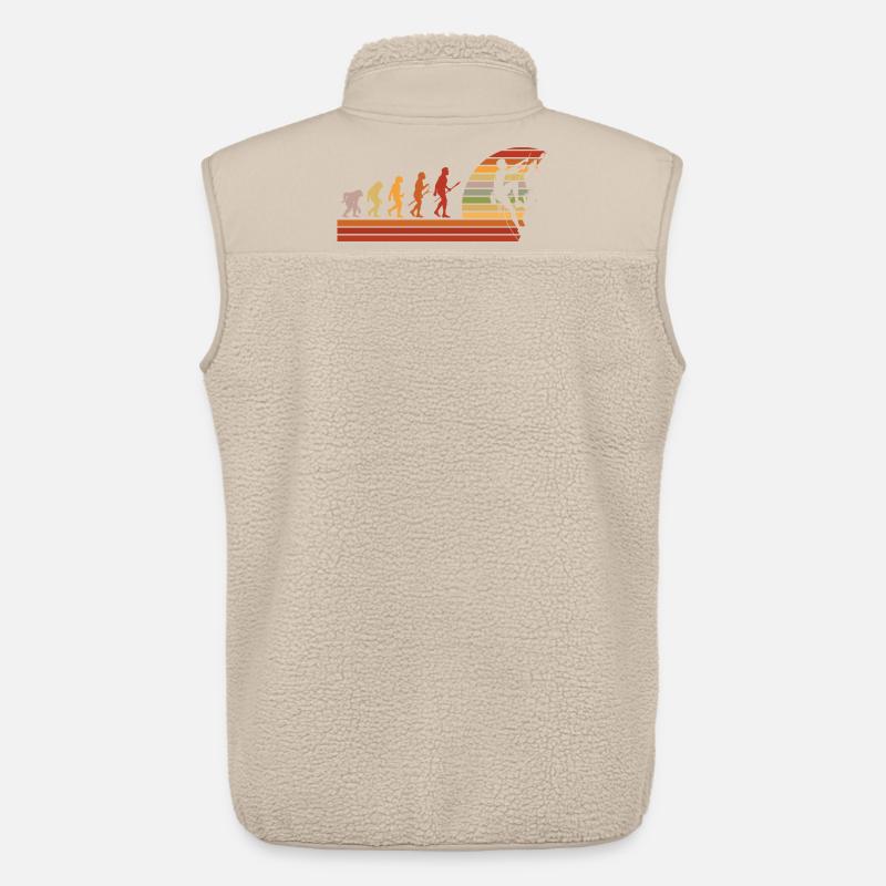 Evolution des Kletterns Retro Design - Unisex Sherpaweste von Stanley/Stella - Beige
