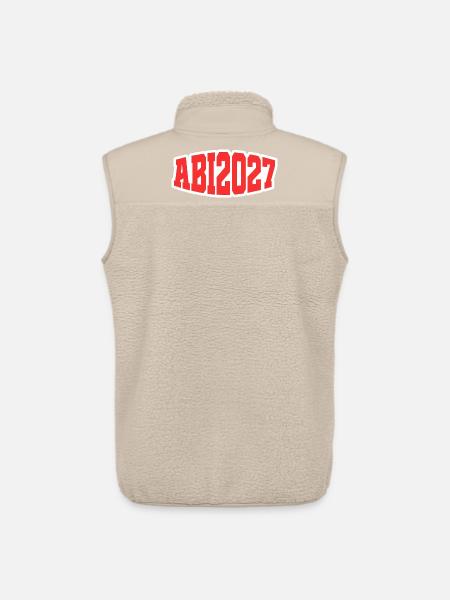 Abi 2027 - Unisex Sherpaweste von Stanley/Stella - Beige