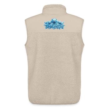 Pandemic Eis Graffiti Style - Unisex Sherpa Gilet by Stanley/Stella - beige - Back - AI Model Male 178 light (178cm)