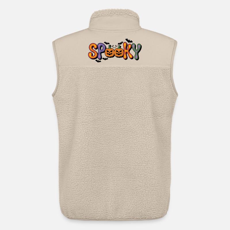 Spooky Kürbis Schriftzug - Unisex Sherpaweste von Stanley/Stella - Beige