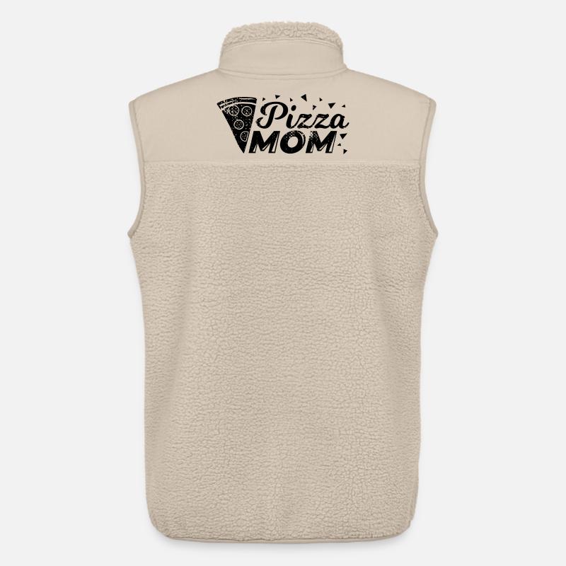 Lustige Pizza Mutter - Unisex Sherpaweste von Stanley/Stella - Beige