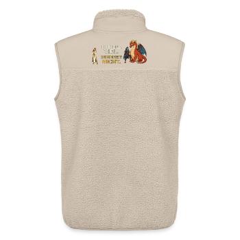 Ich heile viel. Dummheit nicht. – Heiler RPG - Unisex Sherpaweste von Stanley/Stella - Beige - Hinten - AI Model Male 178 light (178cm)