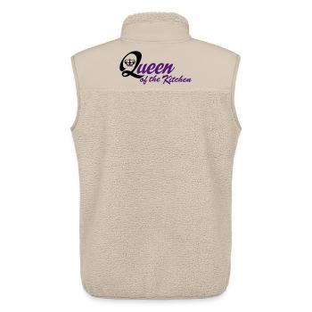 Lustige Kochschürze für Frauen - Unisex Sherpaweste von Stanley/Stella - Beige - Hinten - AI Model Male 178 light (178cm)