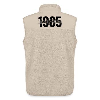 Limited edition 1985 - Unisex Sherpaweste von Stanley/Stella - Beige - Hinten - AI Model Male 178 light (178cm)